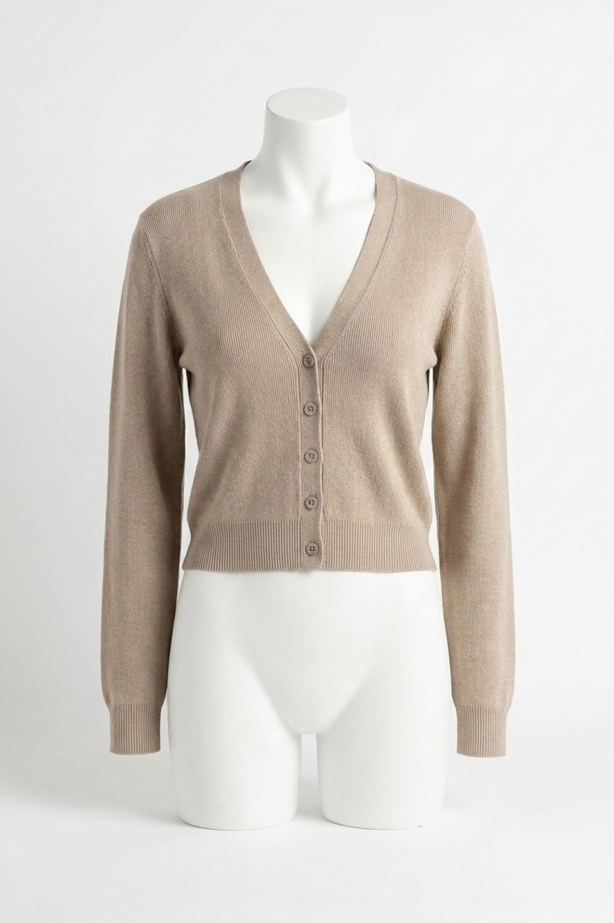 NEW IRO alea sweater in beige lurex silver